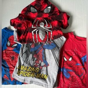 4T Spiderman T Shirt Bundle